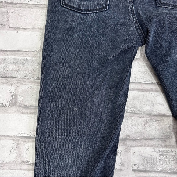 Old Navy Girls Black Denim 360 Stretch Raw Hem Ballerina Jeggings - Size 8 - Picture 12 of 12